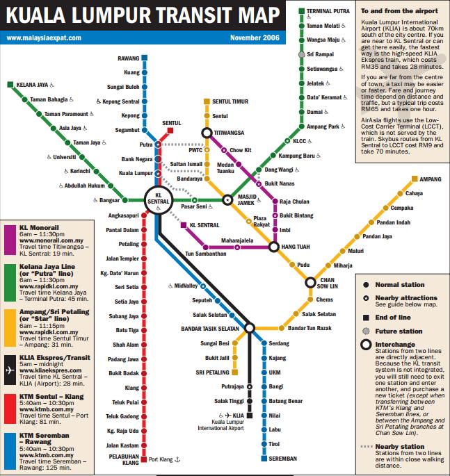 Peta Laluan Kereta Api Dan Pengankutan Awah Lembah Klang Karseza